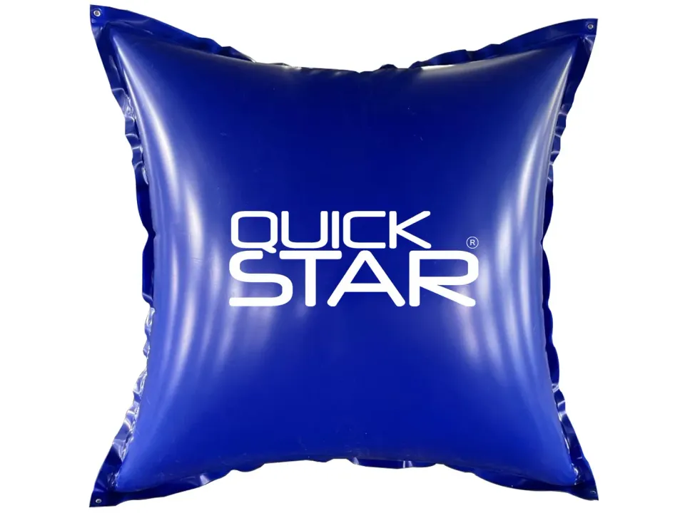 QUICK STAR Cuscino Piscina Invernale 120x120 cm Blu Gonfiabile