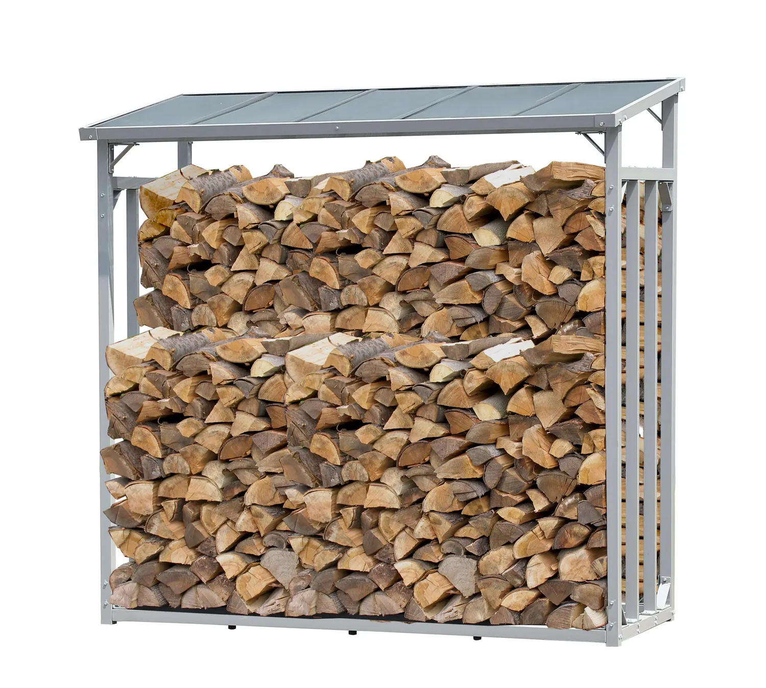 Quick Star scaffale legna alluminio 185x70x185 cm XXL con telo