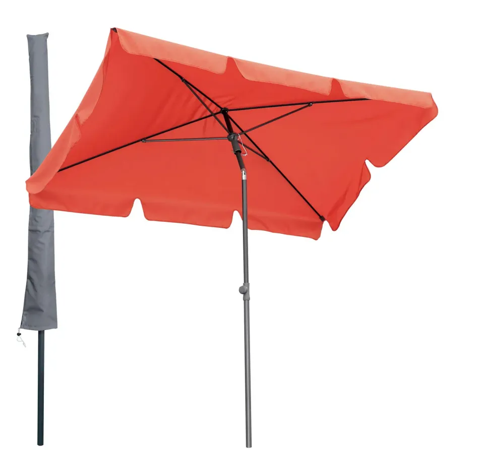 QUICK STAR Ombrellone balcone 2x1,25 m rettangolare terracotta