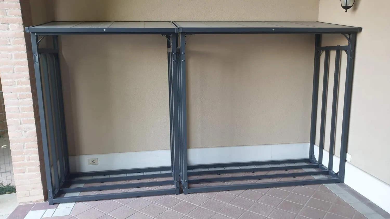 QUICK STAR 185x70x185 cm legnaia metallo antracite 2,3 m3