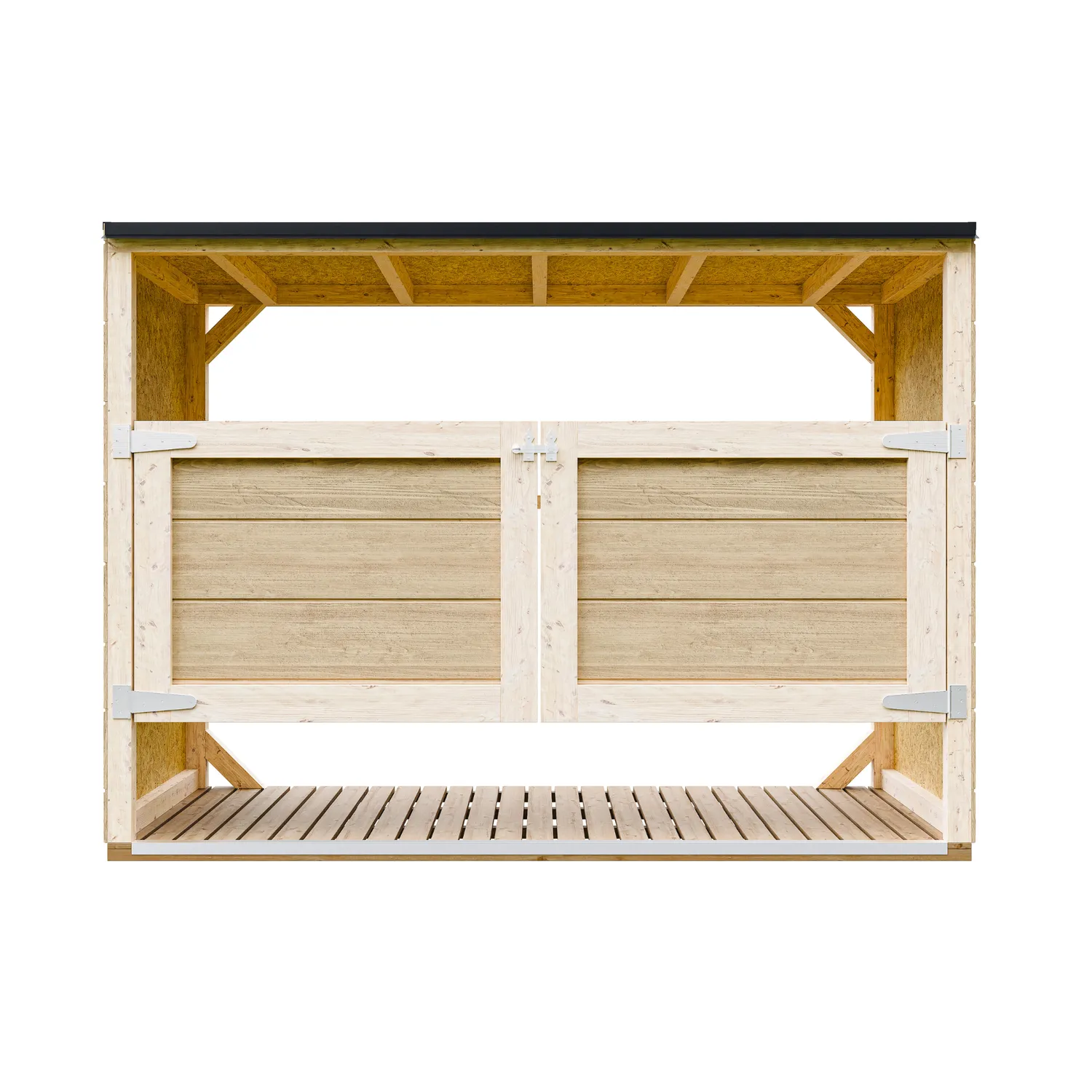 Timbela M982A copribidoni in legno 3x240L da esterno
