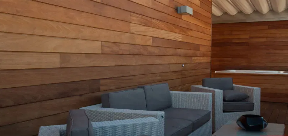 Progetto Esterno Woodwrap parete ventilata frassino