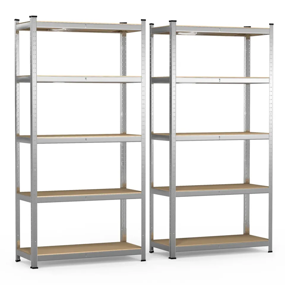 VOUNOT scaffale metallo 5 ripiani 90x40x180 set 2pz