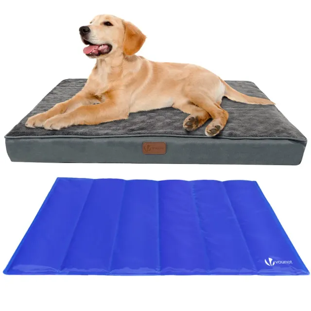 VOUNOT Cuccia Materasso Cane 76x51x9cm con Tappetino Gel