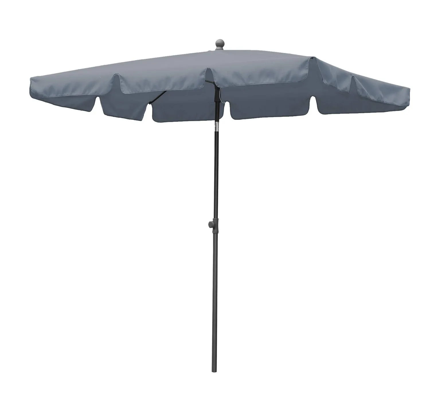 Quick Star ombrellone da balcone 2x1,25 m grigio pieghevole