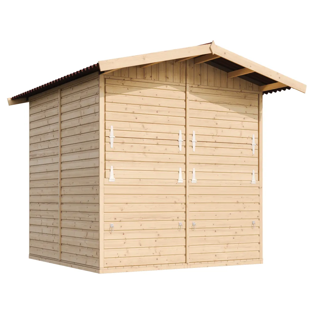 Timbela M149 chiosco in legno 4 m2 due sportelli mercato