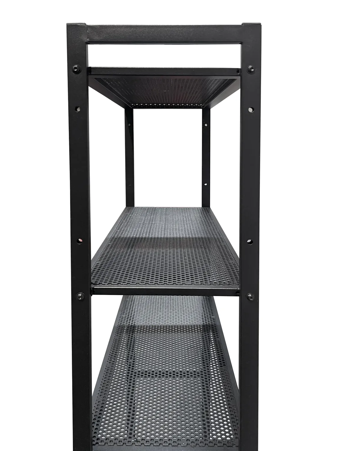 QUICK STAR Mensola Lavatrice 64x26x185 cm Nera 3 Ripiani