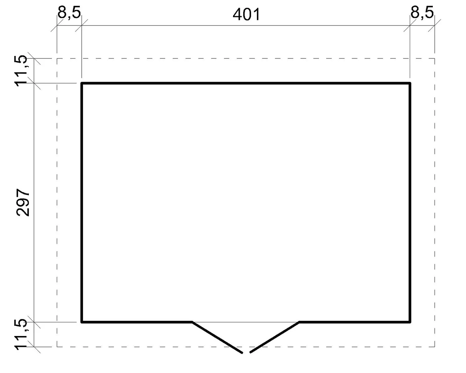 Timbela M331 casetta pannelli 401x297 cm 12 m2 doppia