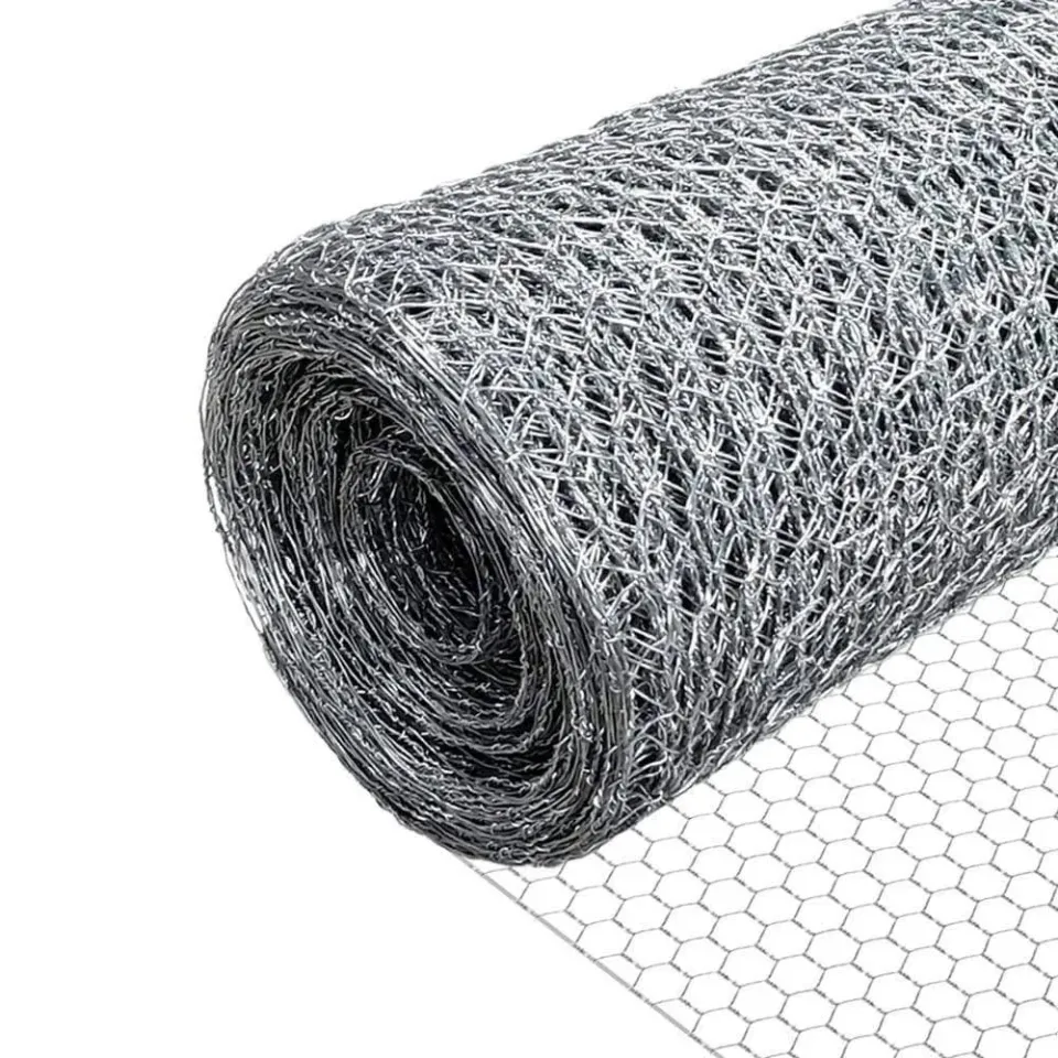 Vounot Rete Pollaio Zincata Maglia 13mm 1x25m