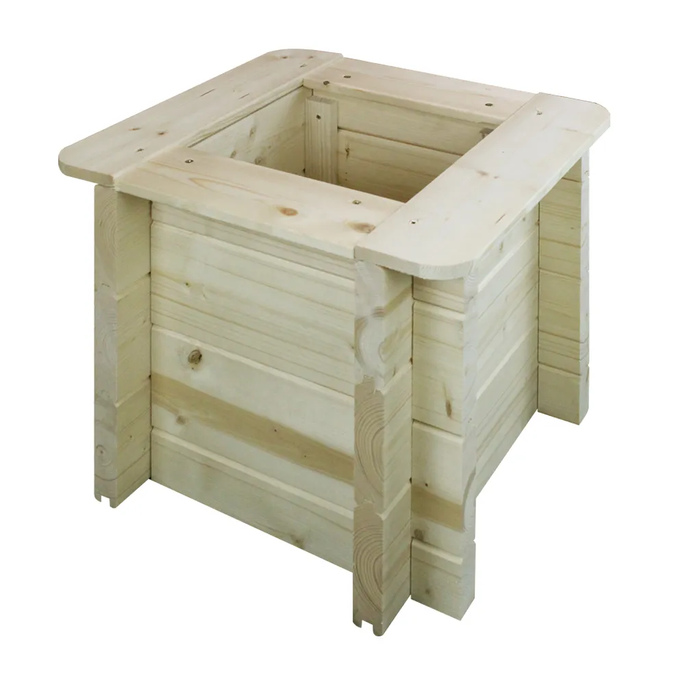 Timbela M610 fioriera in legno 38x38 cm H35 naturale