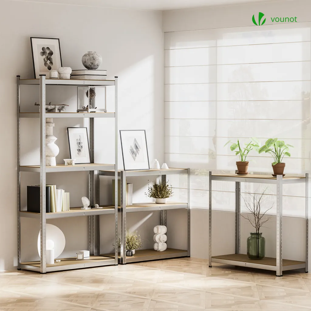 Vounot scaffali metallici 90x40x180 5 ripiani 2 pezzi