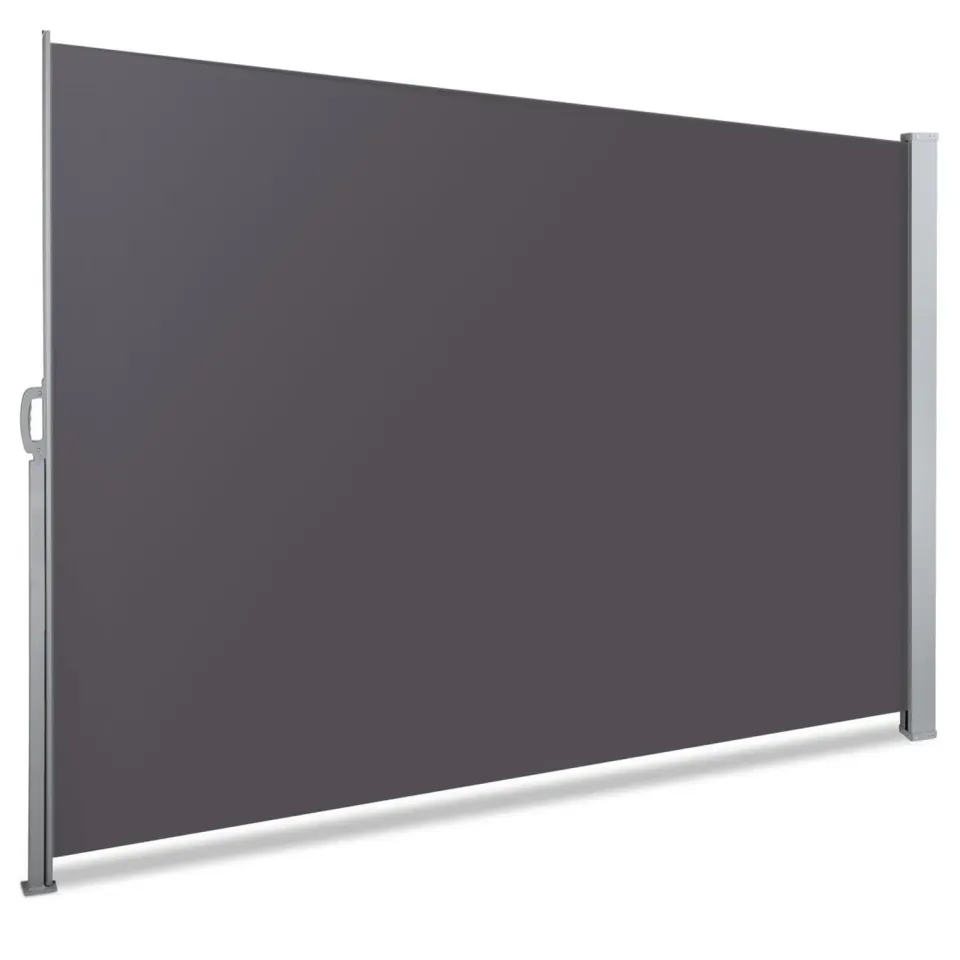 VOUNOT Tenda Laterale 180x300 cm Nera retrattile