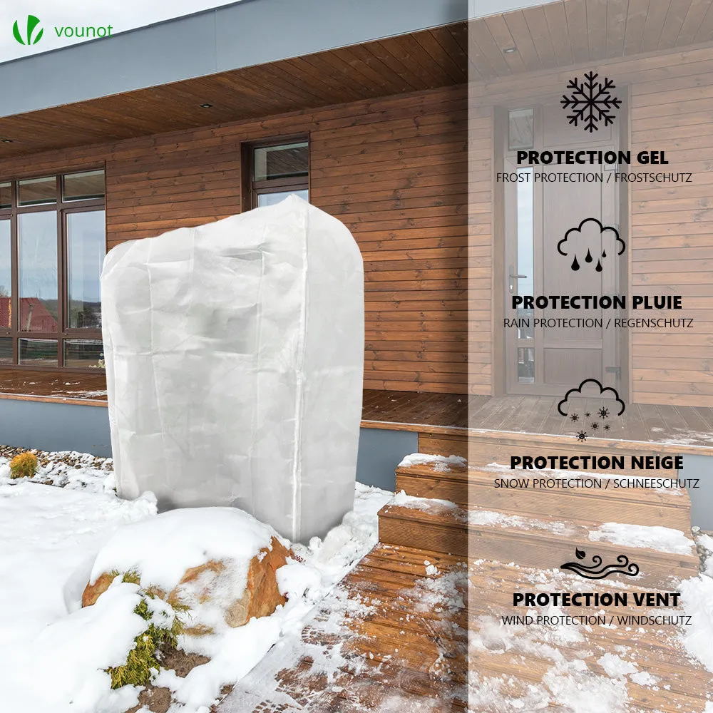 Vounot telo protezione piante 200x240 bianco set 3 pezzi