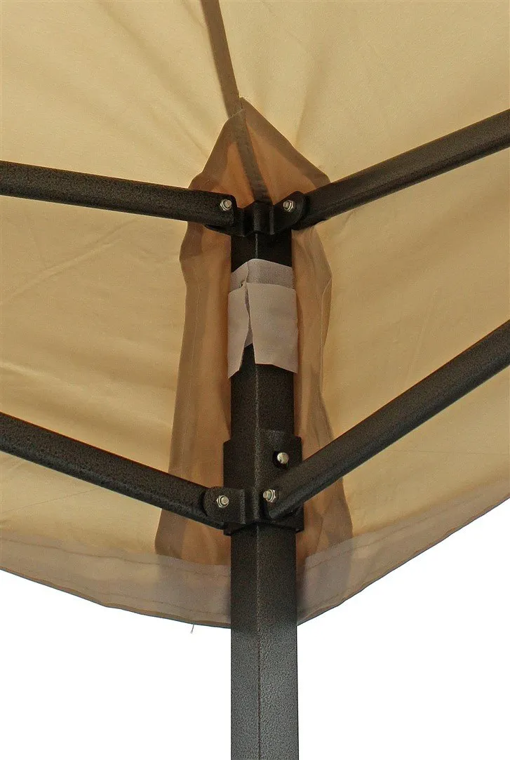 All Seasons Gazebos gazebo pieghevole beige 3x4,5 m