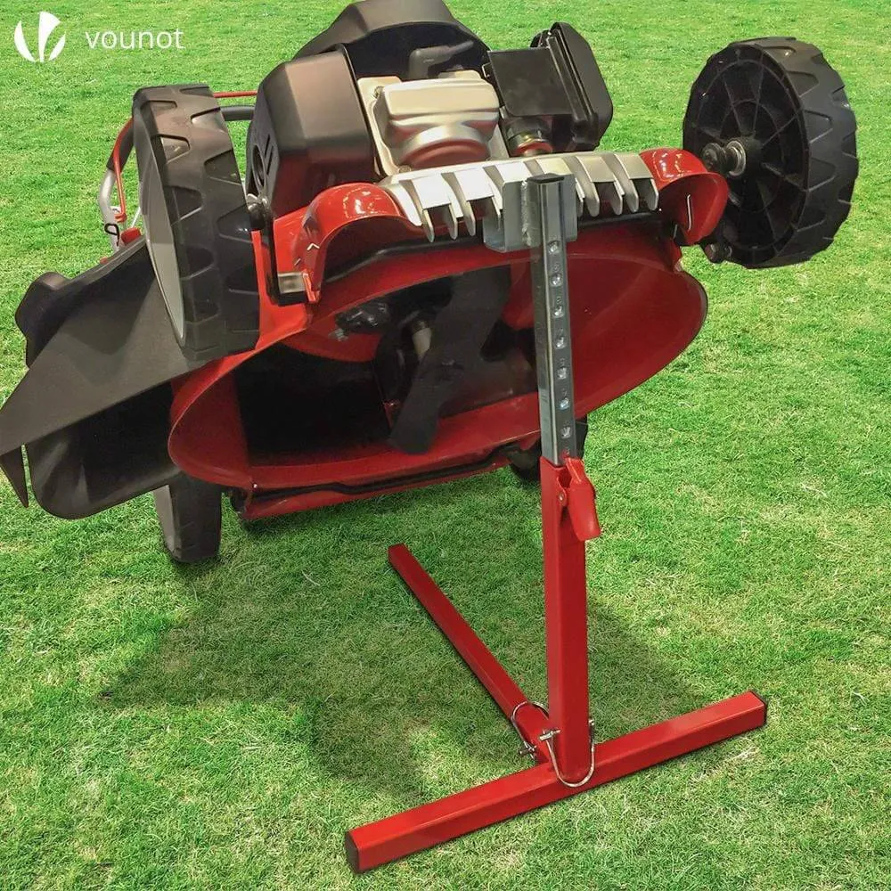Vounot sollevatore tosaerba rosso altezza regolabile 50 kg