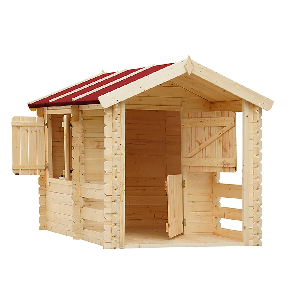 Timbela M501 Casetta Bambini 130x164 cm in Legno EN-71