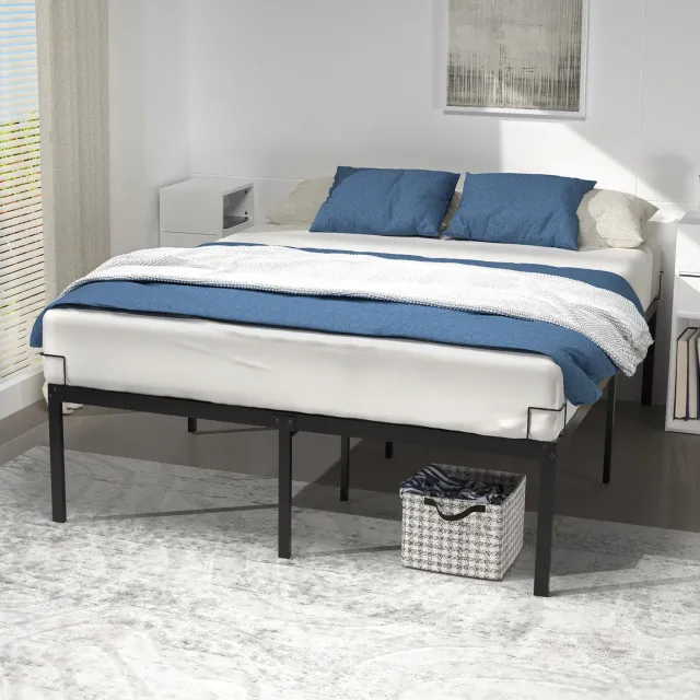 VOUNOT giroletto in metallo nero 140x190 cm altezza 36 cm