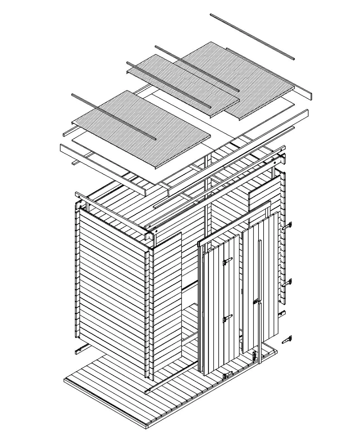 Timbela M311C1 casetta legno 200x130 cm 19 mm