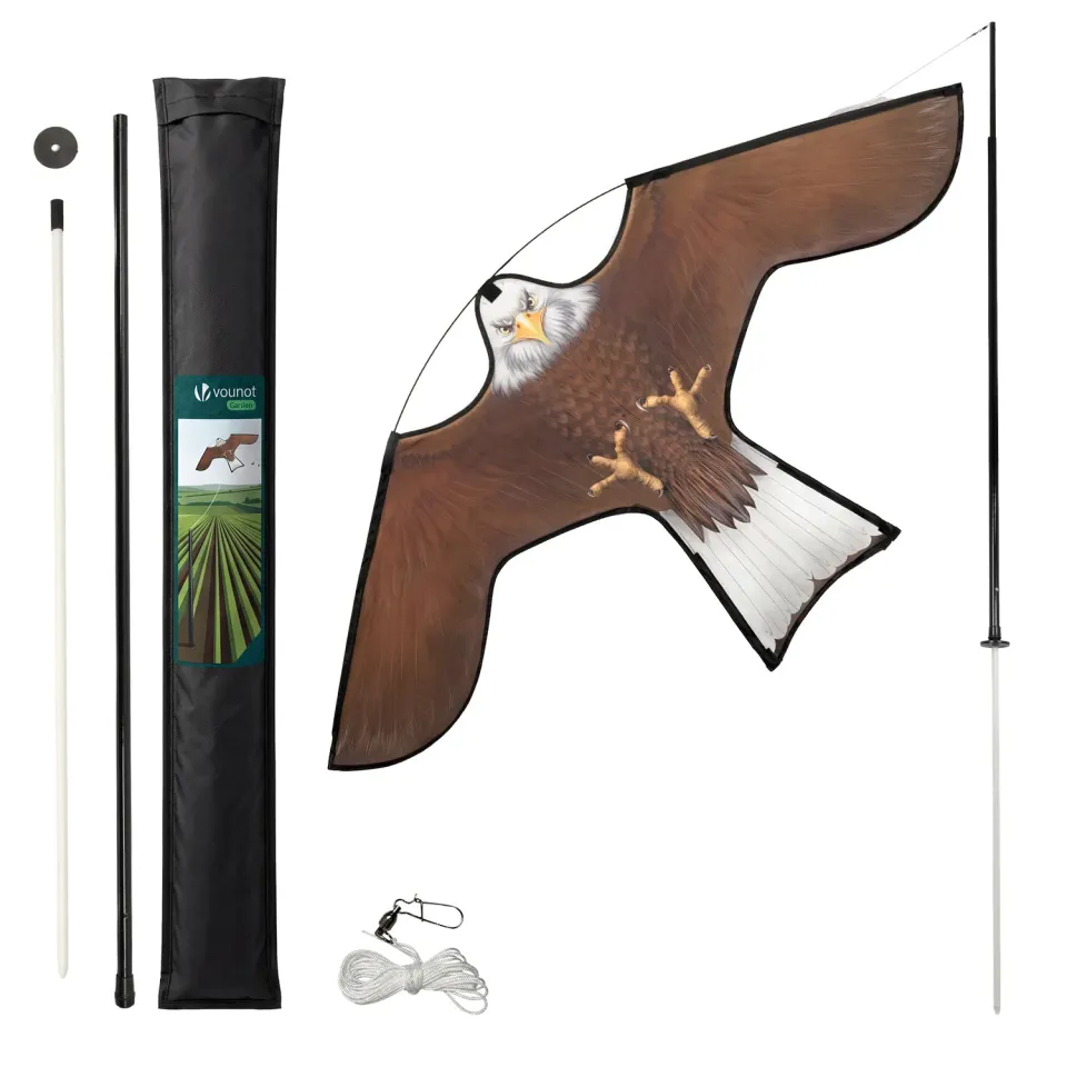 VOUNOT Falco B aquilone scaccia piccioni con palo 4 m