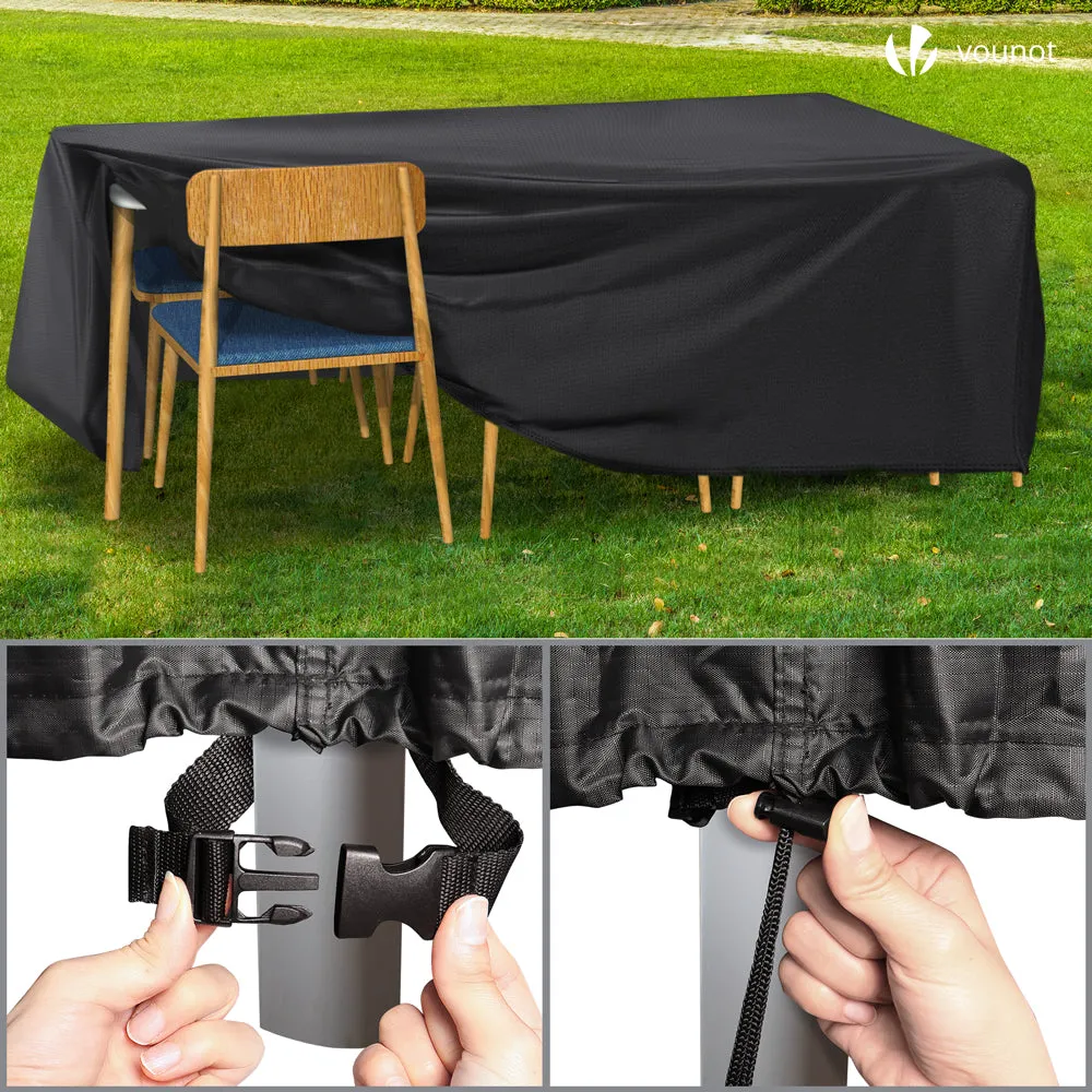 Vounot telo copertura divano giardino 213x132 cm nero 420D