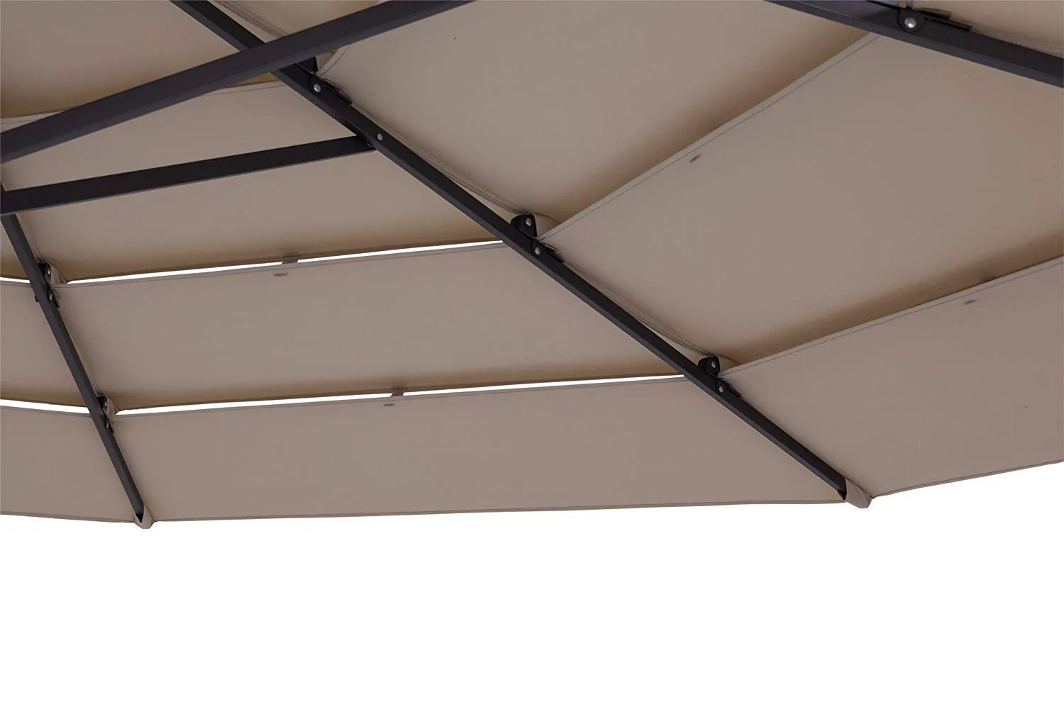 QUICK STAR Air Vent Ombrellone 300 cm Sabbia Custodia