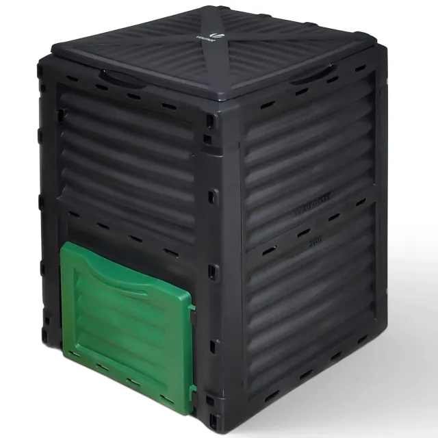 VOUNOT compostiera giardino 300L nera areata