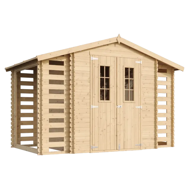 Timbela M391C casetta in legno 312x200 cm 6 mq con finestre
