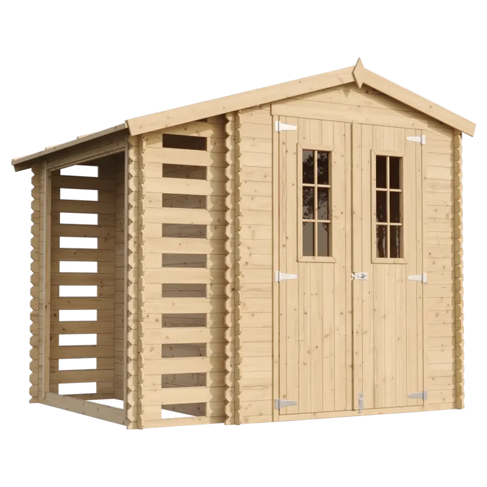 Timbela M386C casetta in legno 256x200 cm 5 m2 incastro