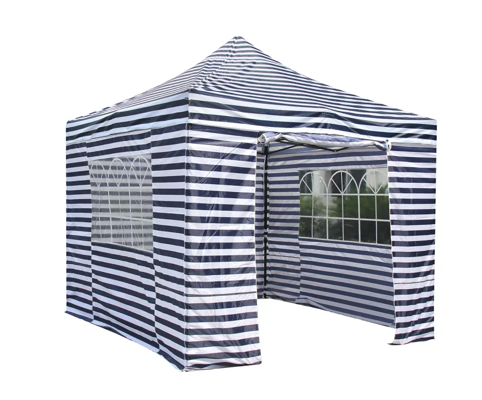 All Seasons Gazebos Robusto Gazebo 3x3 m Strisce Blu