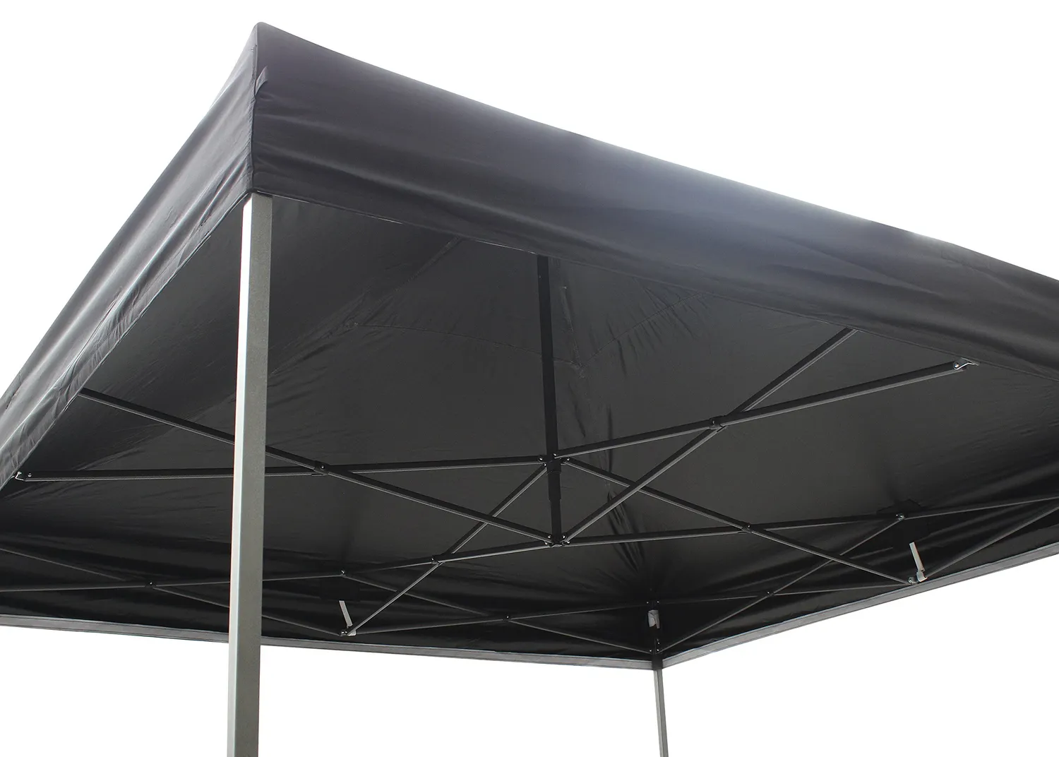 All Seasons Gazebos Robusto 3x3 m gazebo pieghevole nero impermeabile