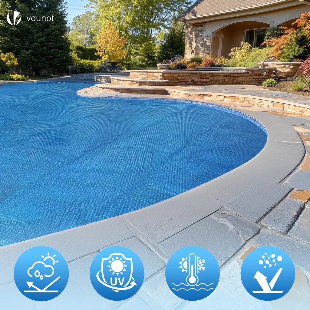 VOUNOT Telo Piscina Termico Ø305cm Blu 120 Micron