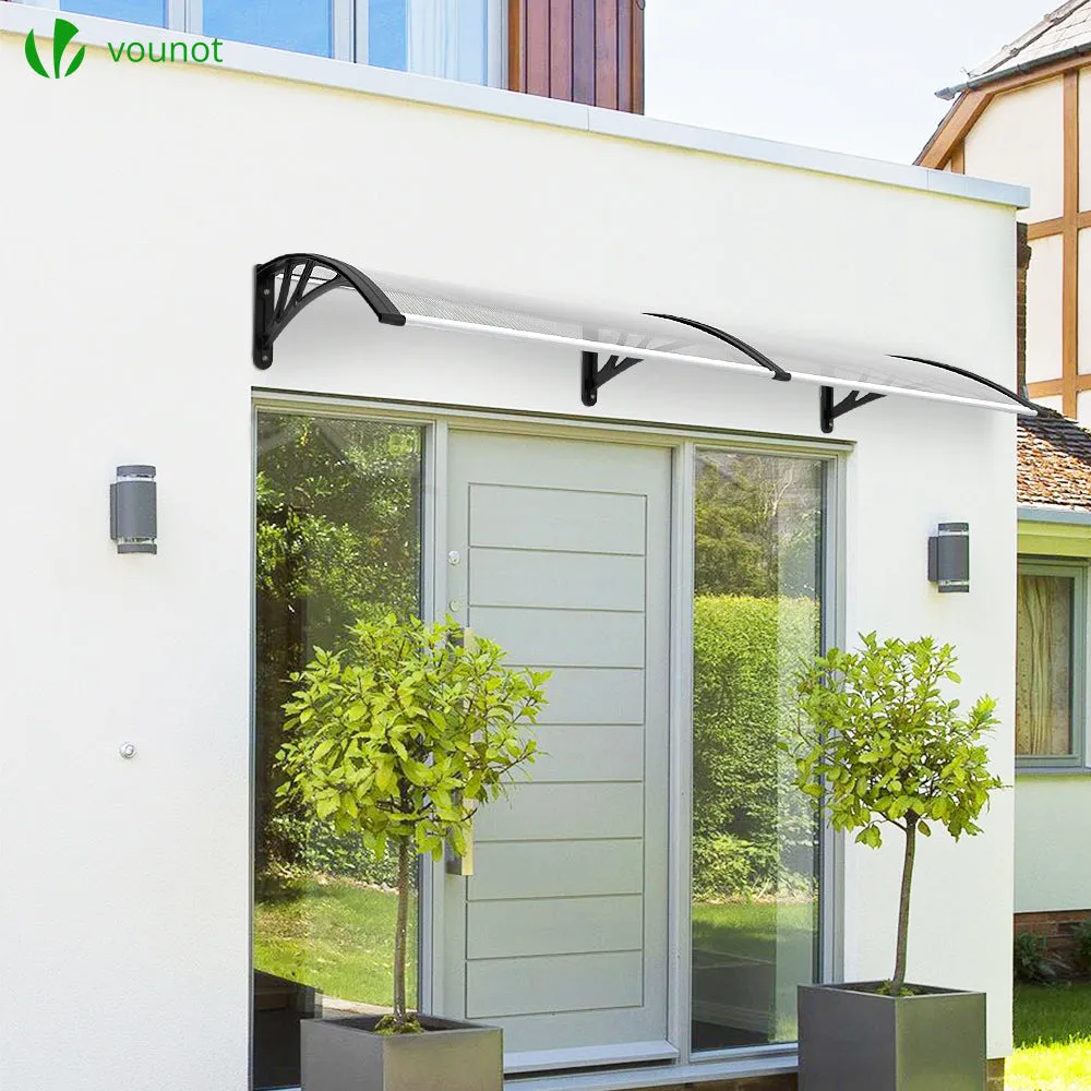 Vounot Pensilina porta policarbonato nero 200x80 cm