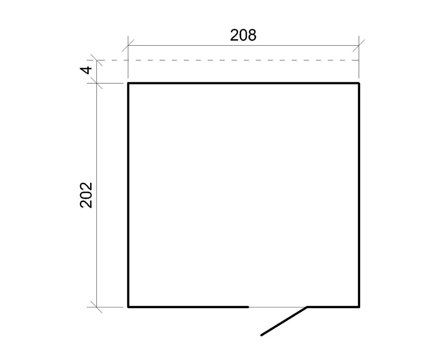 Timbela M325F1 casetta legno 208x205 cm 4,2 mq