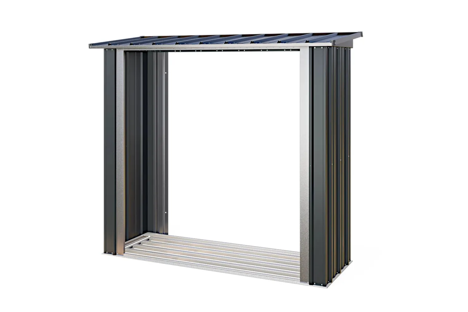 Yardmaster Castleton legnaia metallo grigio ventilata