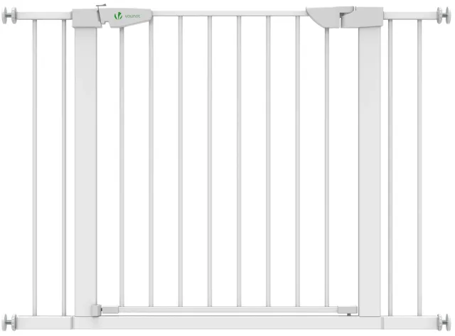 Vounot cancelletto sicurezza 100-108 cm bianco senza fori