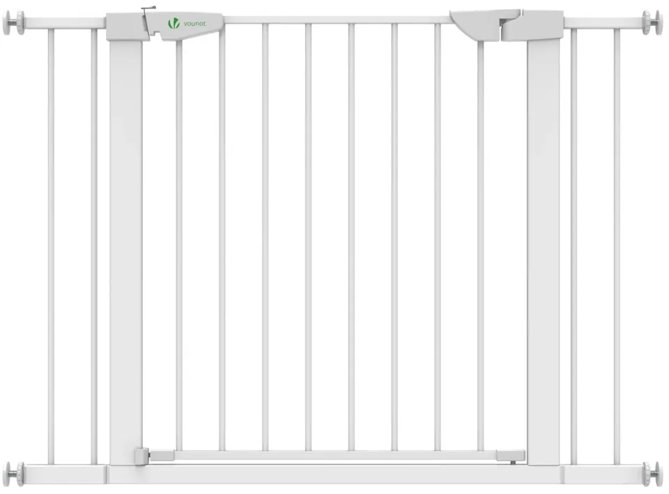 Vounot cancelletto sicurezza 100-108 cm bianco senza fori