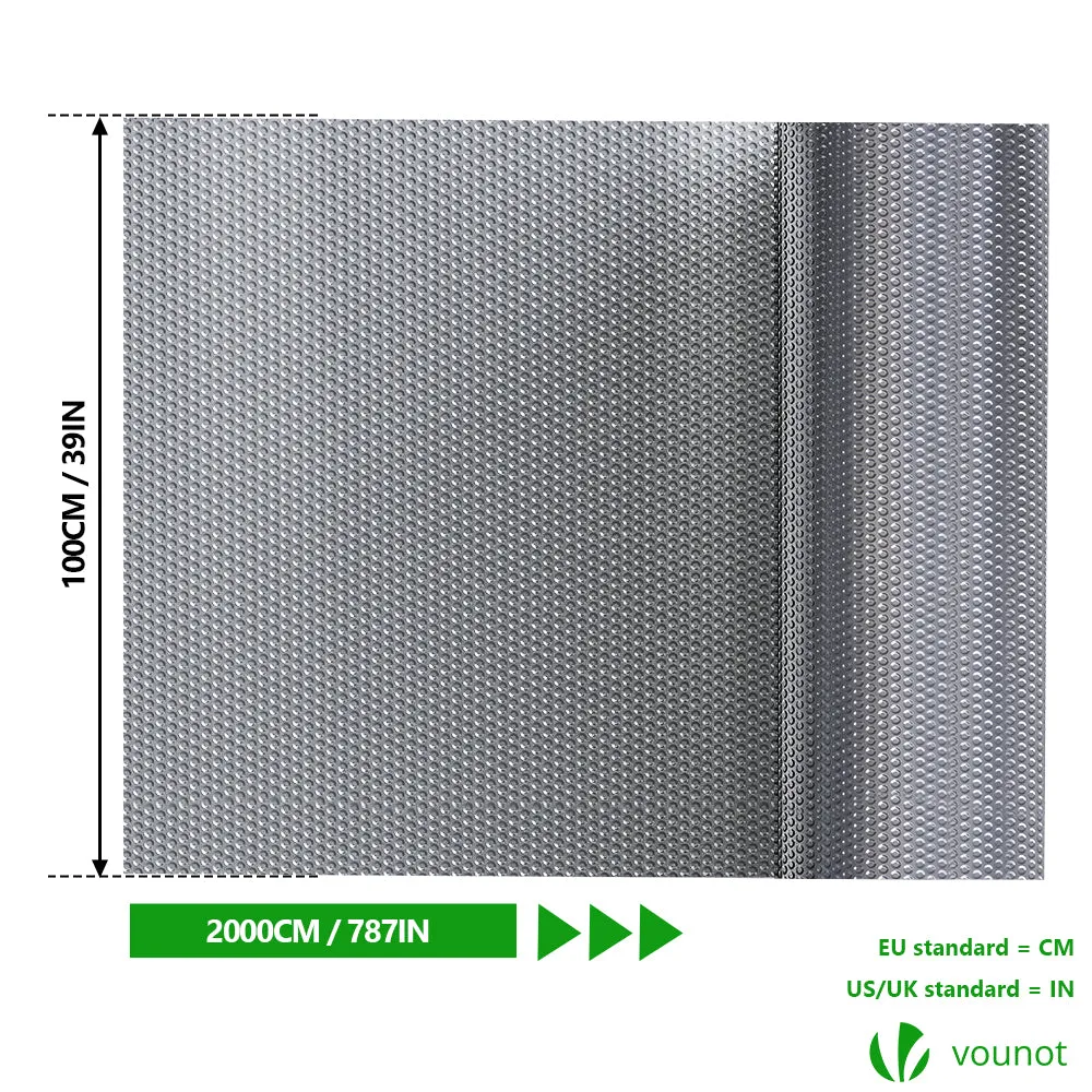 VOUNOT isolante termico bolle alluminio 1x20 m