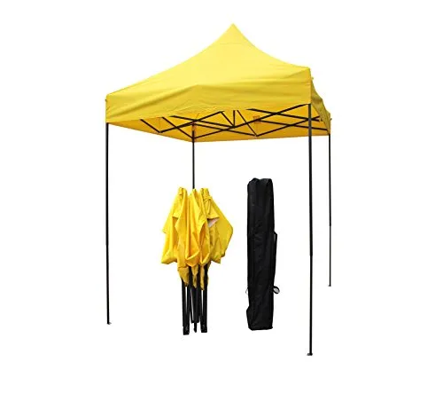 All Seasons Gazebos Robusto 2x2 m gazebo pieghevole giallo impermeabile