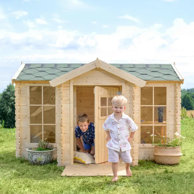 Timbela M520 casetta bambini legno 176x235 certificata