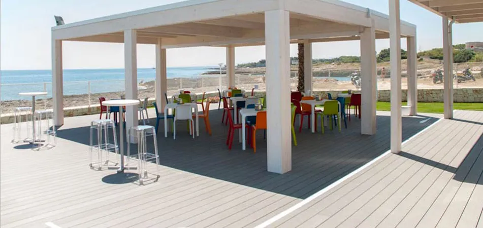 Progetto Esterno Legno Composito Tradizionale pavimento esterno resistente