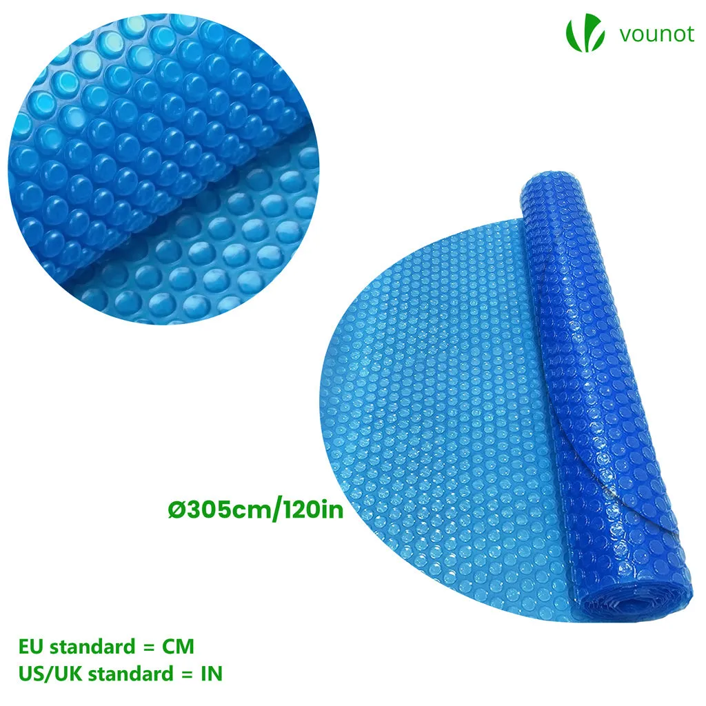 VOUNOT Telo Piscina Termico Ø305cm Blu 120 Micron
