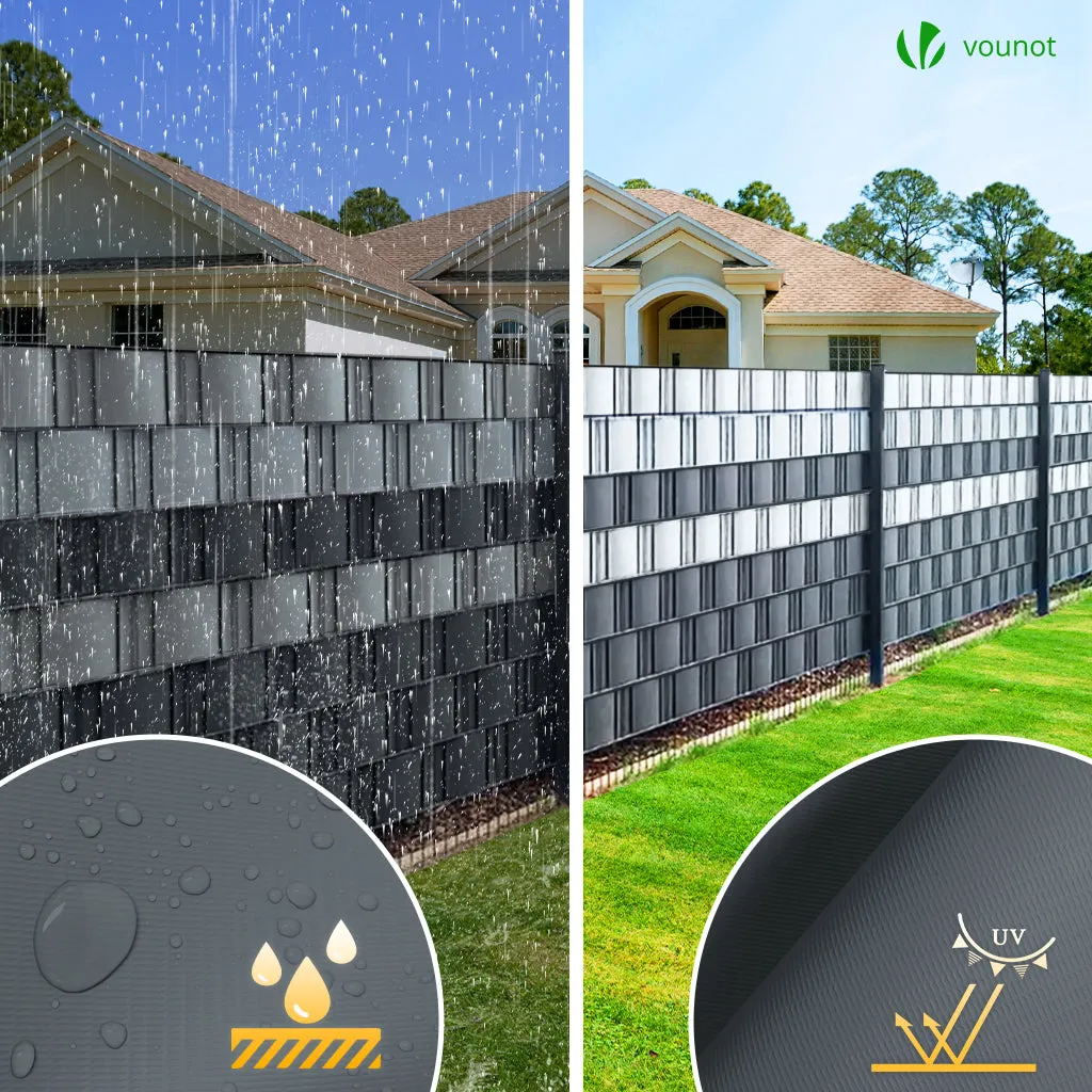VOUNOT Frangivista PVC 19cm x 140m antracite occultante