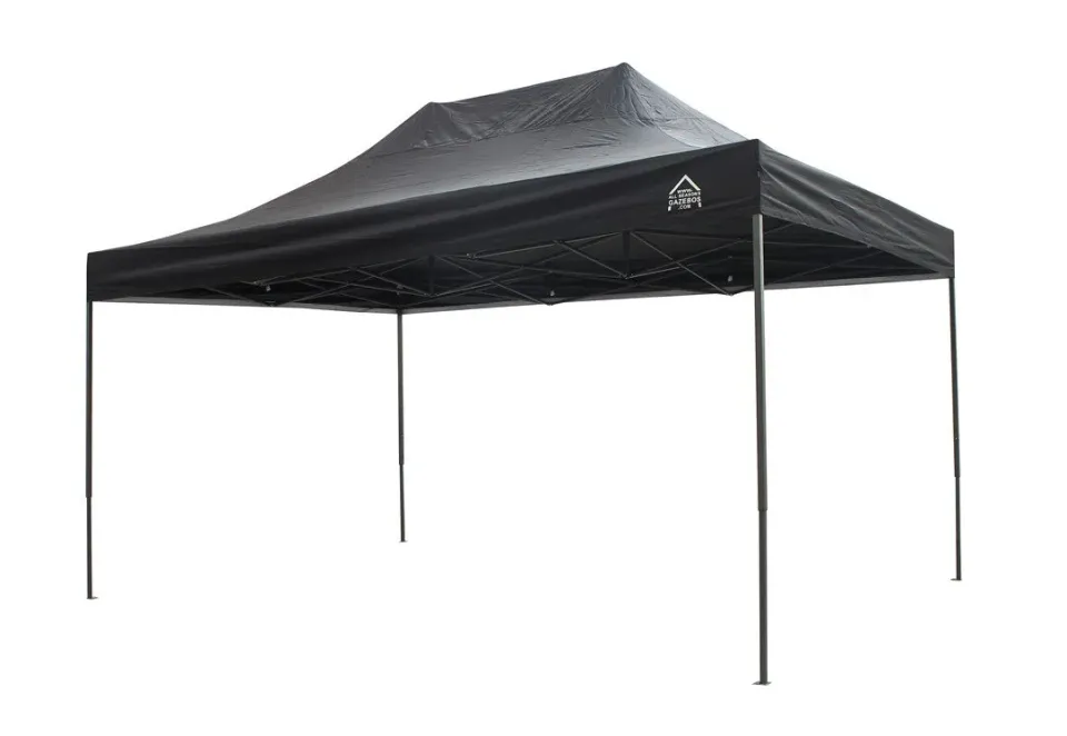 All Seasons Gazebos Robusto 3x4,5 m gazebo pieghevole nero impermeabile