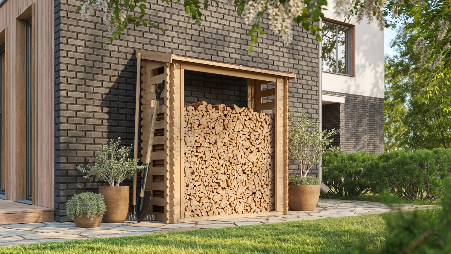 Timbela M201 legnaia legno 168x70 da 1,75 m3