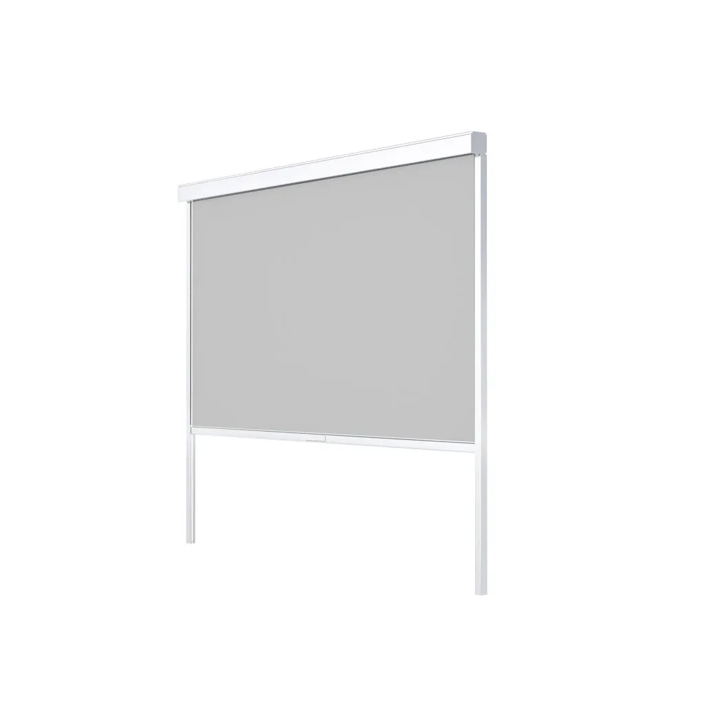 Giardini di Maggio Tenda laterale avvolgibile 270x238 bianco grigio 3m