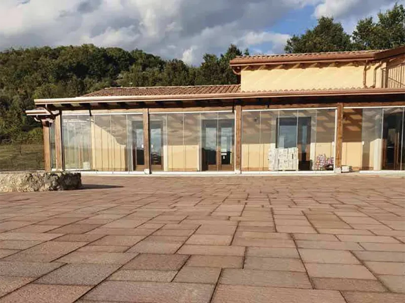 Progetto Esterno Basolato pavimento moderno grigio antiscivolo