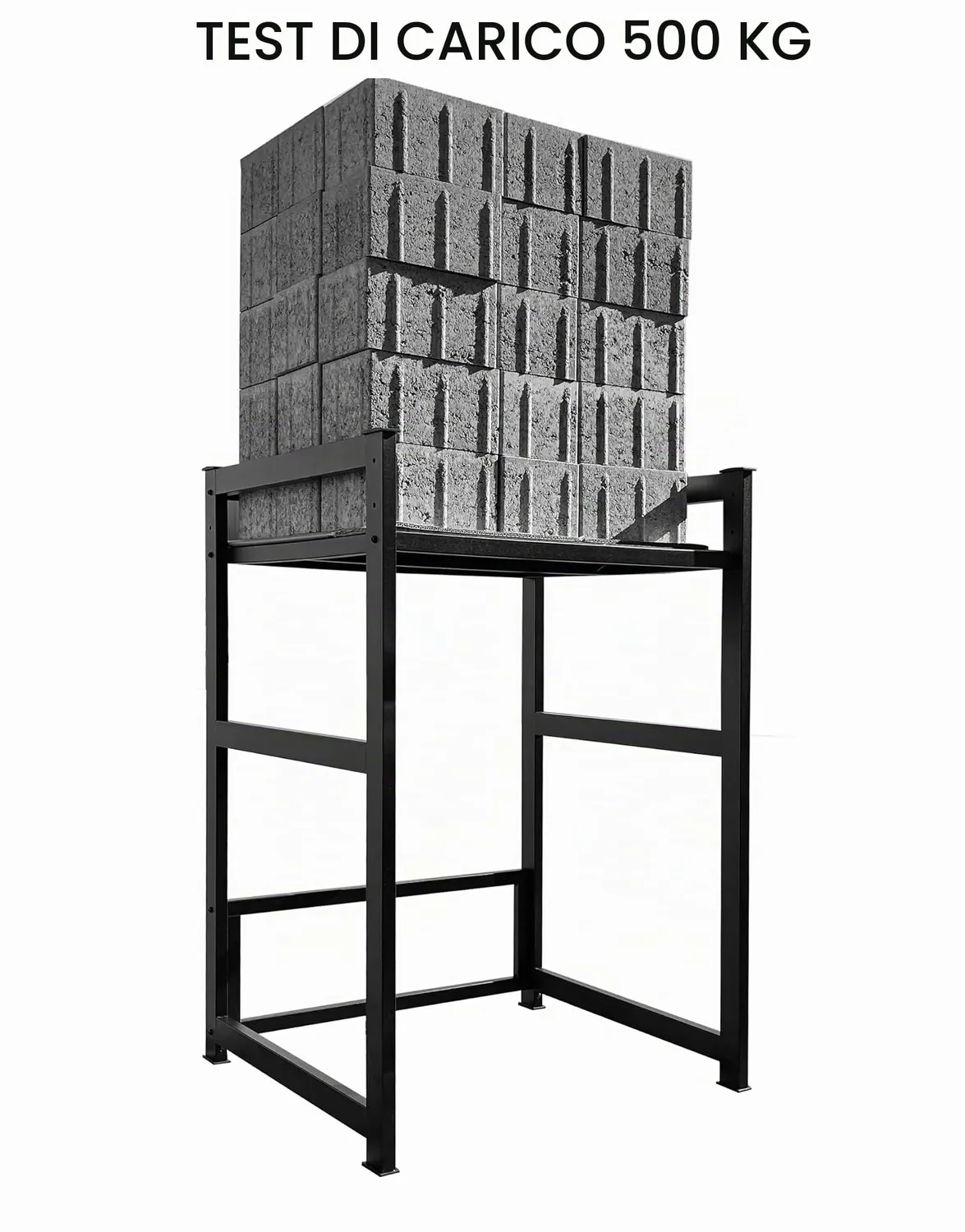 QUICK STAR Scaffale Lavatrice Nero con Vassoio 74x65x111 cm