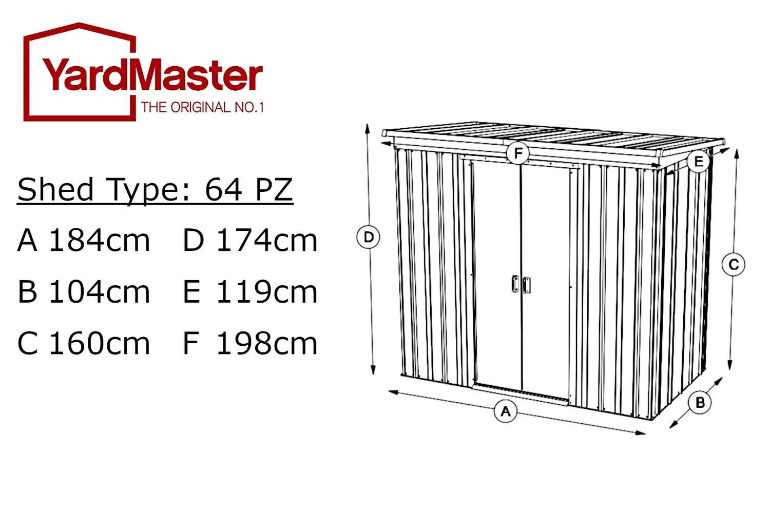 Yardmaster Titanium 64 PZ casetta metallo argento