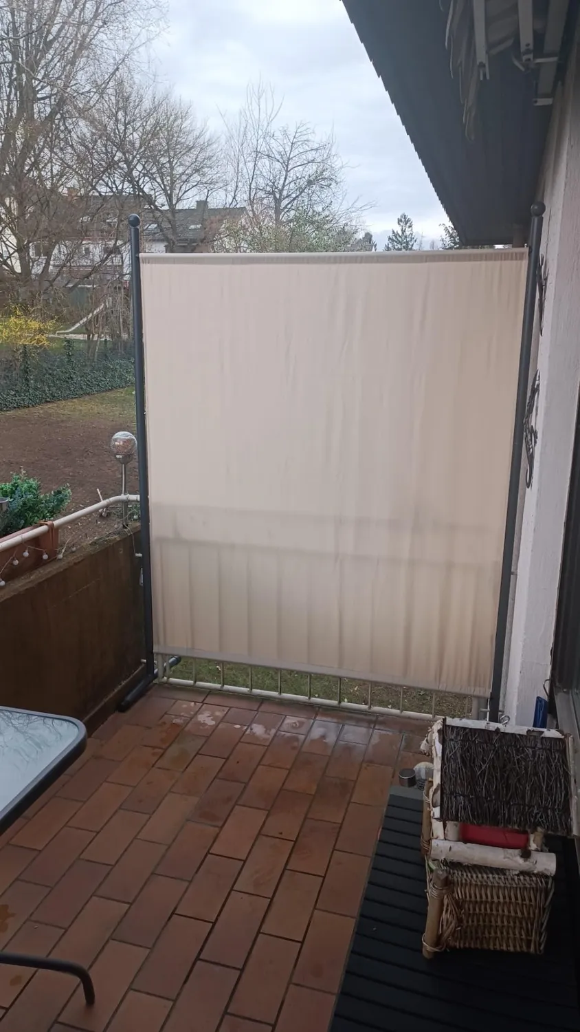 Quick Star 180x178 cm Paravento Divisorio Bianco 2 Pezzi