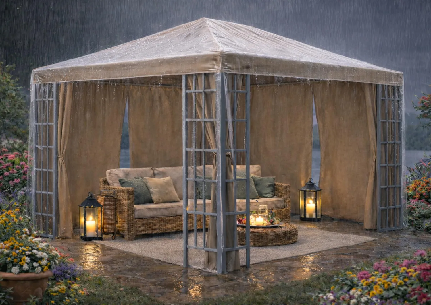 QUICK STAR Gazebo Cover 3x4 m Standard telo protettivo trasparente